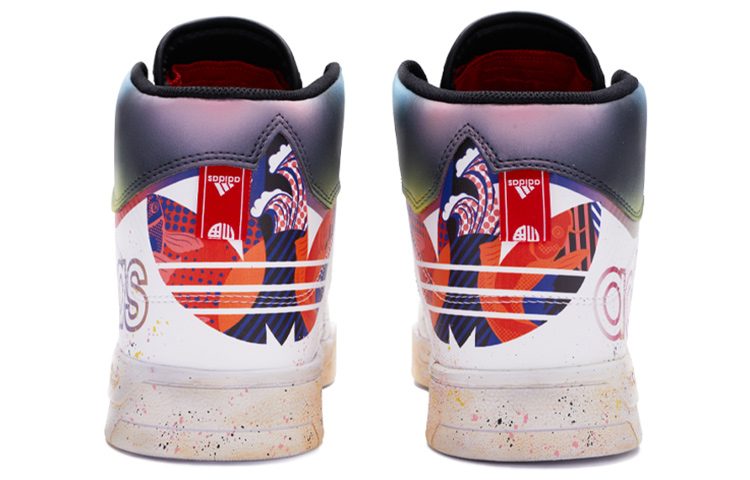 Shop [定制鞋] adidas Originals Drop Step '白紫黑' Q47202(TeamR-男女泡沫白紫黑QD)