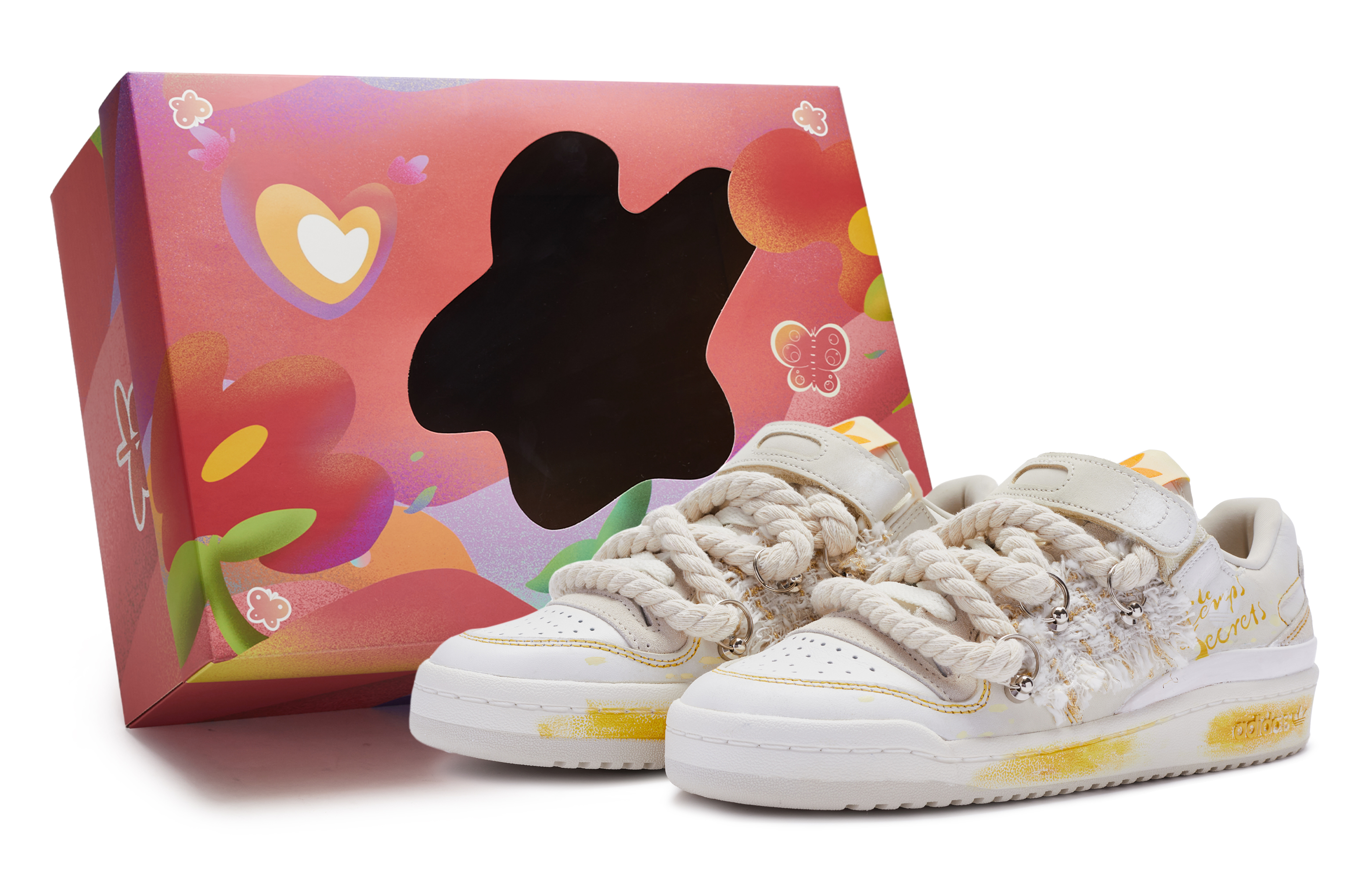 [Custom Shoes] adidas Originals Forum Low 'City Love Secret Time Cream'