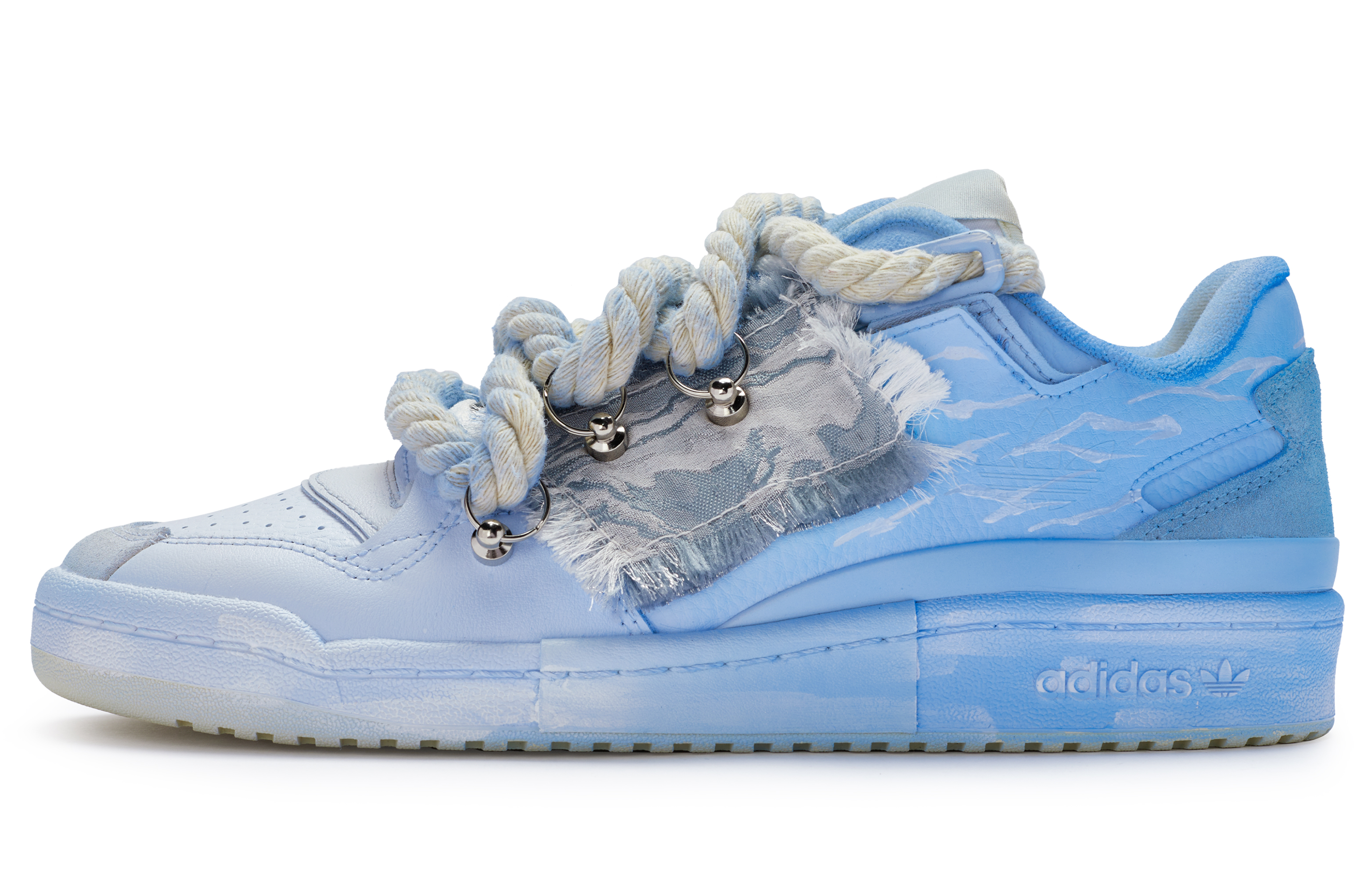 [Custom Shoes] adidas Originals Forum Low 'Coastline Hand-Painted'