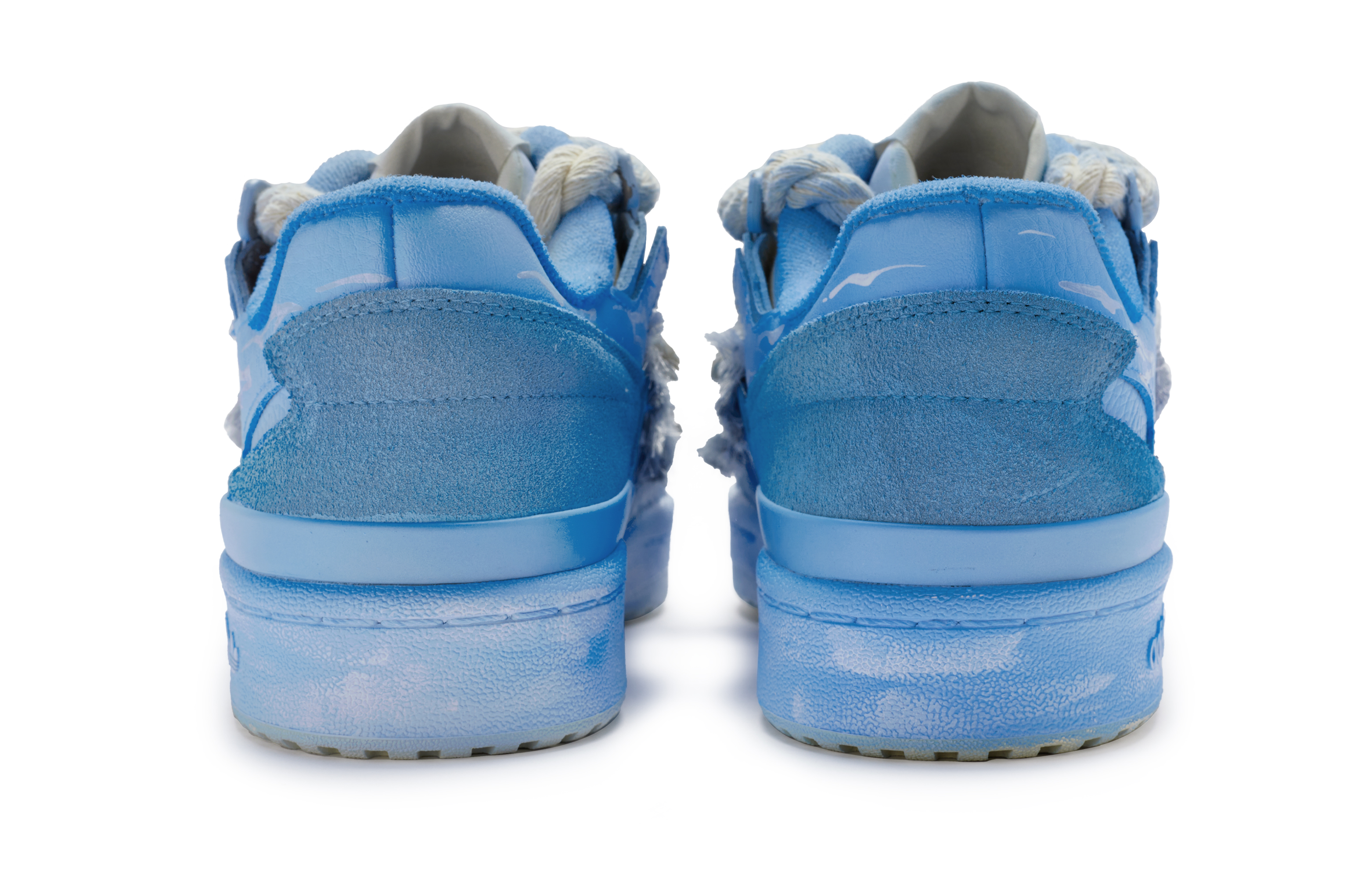 Purchase [Sepatu Kustom] adidas Originals Forum Low 'Coastline Lukis Tangan' GW6347(Team80-男女海岸线白蓝)