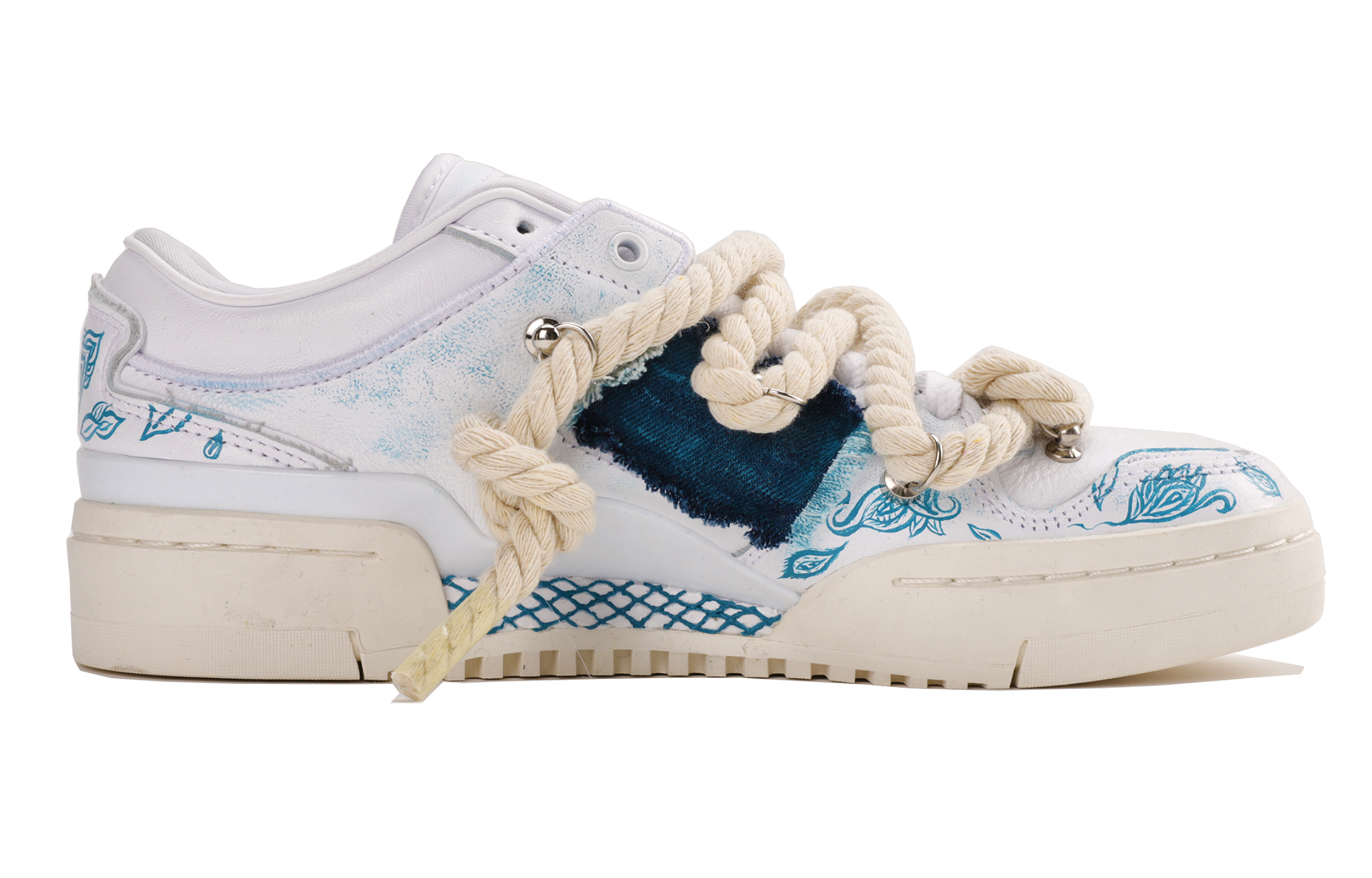 [Custom Shoes] adidas Originals Forum Low 'Denim Rope' 圖 2