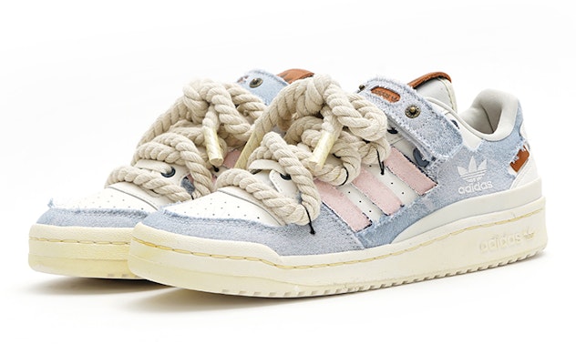 【訂製球鞋】adidas originals FORUM Low 溫柔熱浪 牛仔 粗麻繩 小眾 低筒 板鞋 男女同款 淡藍 Lookbook 【訂製球鞋】adidas originals FORUM Low 溫柔熱浪 牛仔 粗麻繩 小眾 低筒 板鞋 男女同款 淡藍