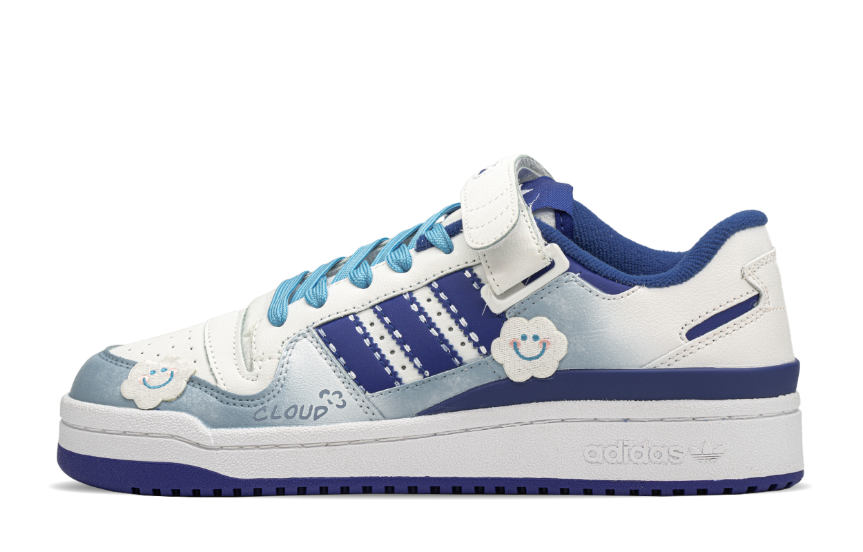 Order [Sepatu Kustom] adidas Originals Forum Low 'Paket Biru Langit' FY7756(TeamA-湛蓝天空S-BOX)