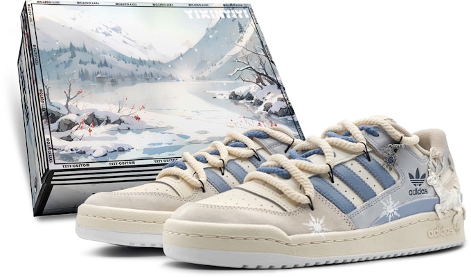 포럼 로우 '눈꽃 순록 - 라이트 블루' 커스텀 슈즈 ID7995(Team142-雪中麋鹿浅蓝SBOX) Buy 포럼 로우 '눈꽃 순록 - 라이트 블루' 커스텀 슈즈 ID7995(Team142-雪中麋鹿浅蓝SBOX)