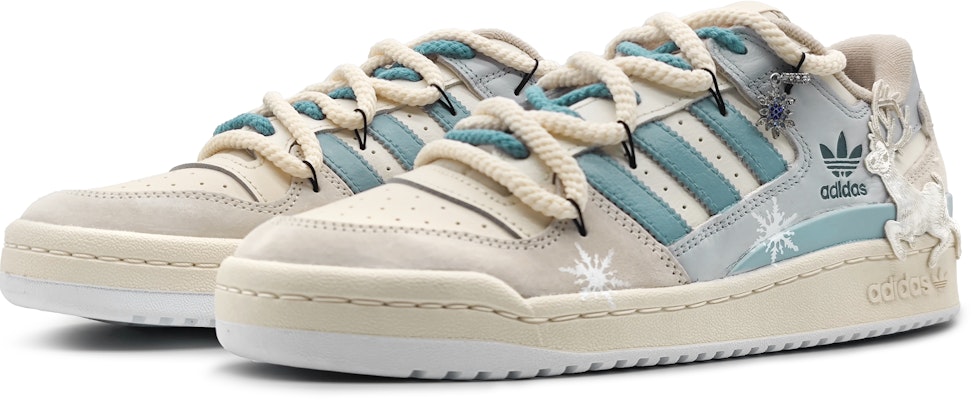 【訂製運動鞋】 adidas originals FORUM 雪中麖鹿 瘋狂藝術 雪花 聖誕 特別禮盒 解構雙鞋帶 低筒 帆布鞋 男女同款 淺綠色 Shop 【訂製運動鞋】 adidas originals FORUM 雪中麖鹿 瘋狂藝術 雪花 聖誕 特別禮盒 解構雙鞋帶 低筒 帆布鞋 男女同款 淺綠色