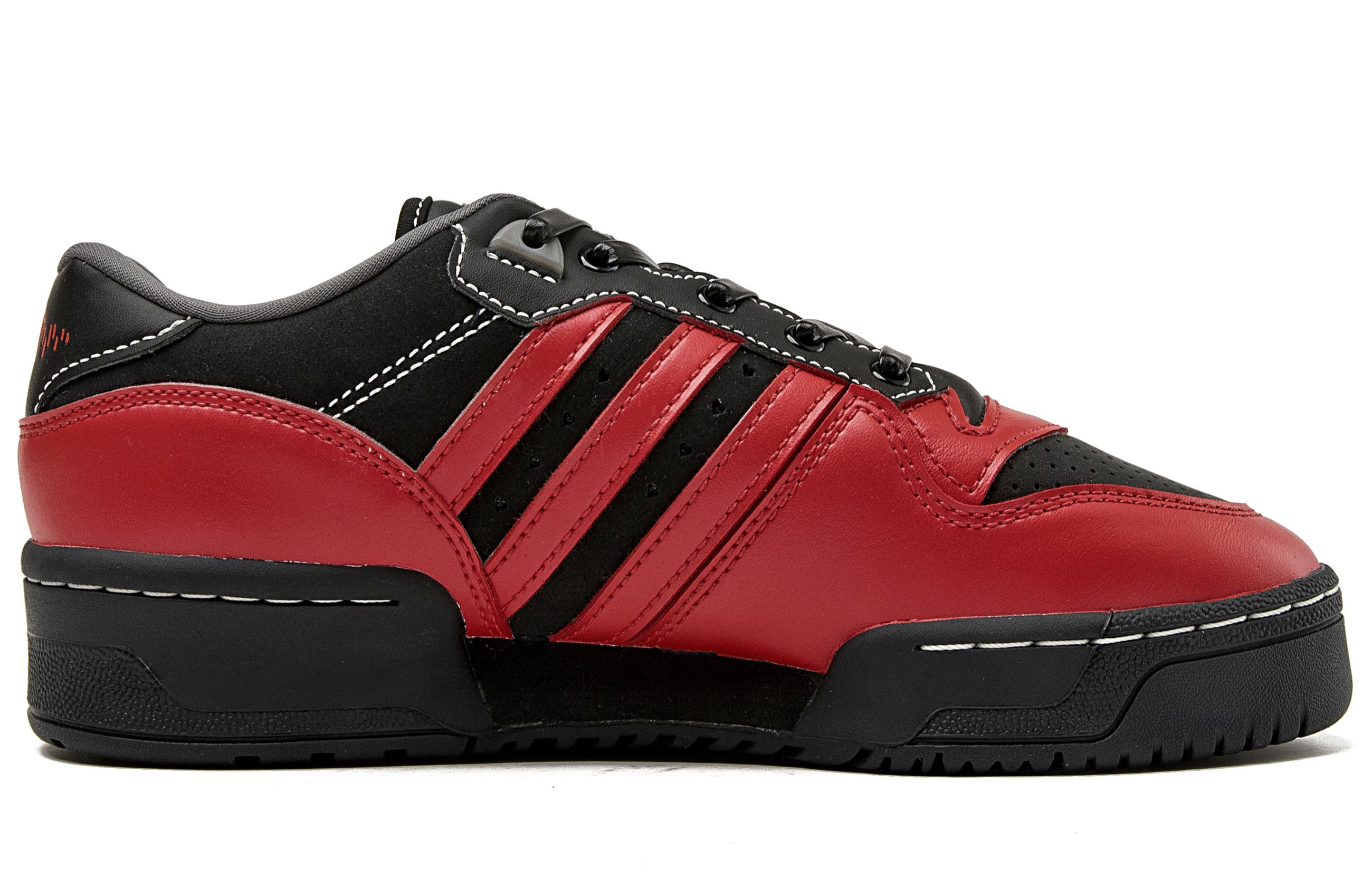 Lookbook 【訂製球鞋】 adidas originals Rivalry 西裝霸王 街頭 潮流 復古 時尚 百搭 舒適 香波地群島 減震耐磨 低筒 板鞋 男女同款 黑紅