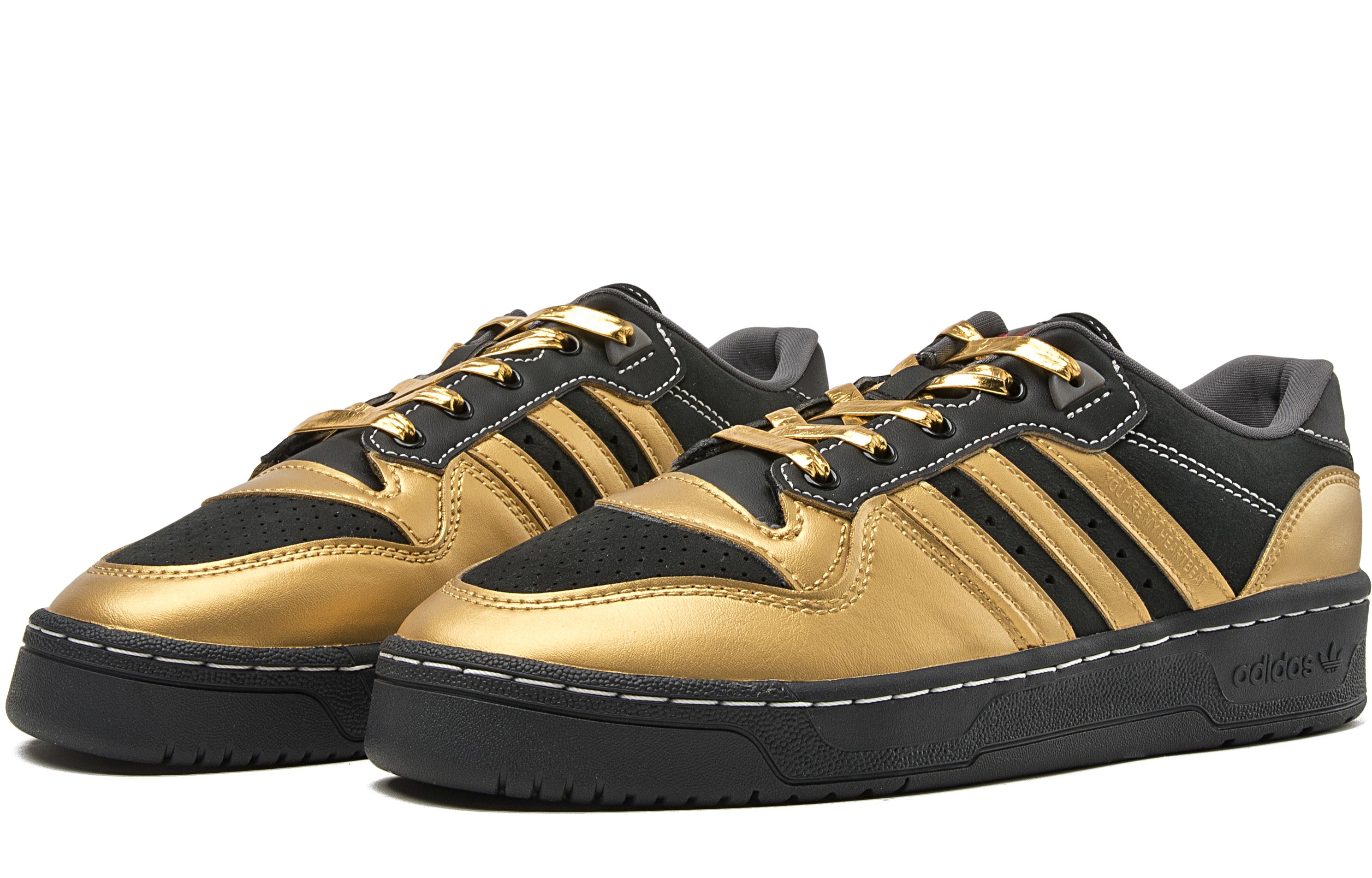 Shop [定制鞋] adidas Originals Rivalry Low '黑金' ID6271(TEAM55-RIVALRY黑金S-BOX)