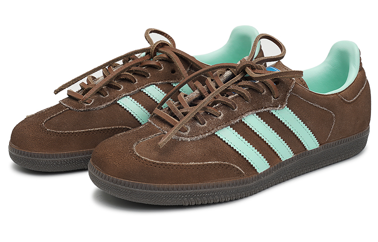 Lookbook Zapatillas adidas Samba "Berry Mint Latte - Azul Marrón" ID2047(TeamI-男女同款薄荷拿铁K蓝棕)