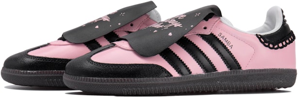 【訂製球鞋】adidas originals Samba KHR 黑粉綁帶 甜酷風 芭蕾風 翻蓋 蕾絲 低筒 板鞋 男女同款 黑粉 Shop 【訂製球鞋】adidas originals Samba KHR 黑粉綁帶 甜酷風 芭蕾風 翻蓋 蕾絲 低筒 板鞋 男女同款 黑粉