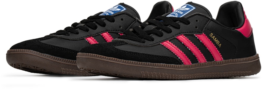 【訂製運動鞋】 adidas originals Samba 皮革 FZBB 主題 Y2K 千禧 甜酷 情侶 流行百搭 低筒 板鞋 男女款 黑粉 Shop 【訂製運動鞋】 adidas originals Samba 皮革 FZBB 主題 Y2K 千禧 甜酷 情侶 流行百搭 低筒 板鞋 男女款 黑粉