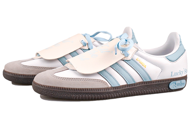 Shop [定制服饰] 阿迪达斯三叶草 Samba '蓝色流星盒' IG1024(Team27-男女同款蓝色陨星S-BOX)