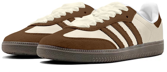 Sepatu Custom adidas Originals Samba 'Coklat Putih Pucat' B75806(TeamY-男女款古美拉德棕米白) Lookbook Sepatu Custom adidas Originals Samba 'Coklat Putih Pucat' B75806(TeamY-男女款古美拉德棕米白)