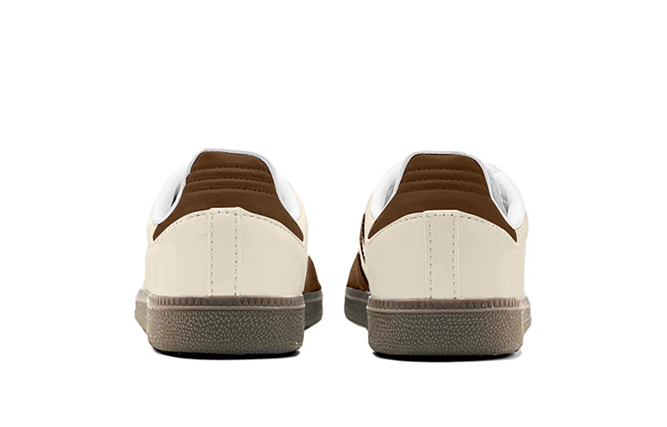 Shop Sepatu Custom adidas Originals Samba 'Coklat Putih Pucat' B75806(TeamY-男女款古美拉德棕米白)