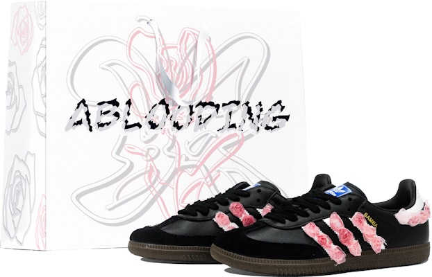 아디다스 삼바 '버블 로즈 블랙-핑크 Y2K' 커스텀 슈즈 B75807(Team14-泡泡玫瑰S-Box) Order 아디다스 삼바 '버블 로즈 블랙-핑크 Y2K' 커스텀 슈즈 B75807(Team14-泡泡玫瑰S-Box)