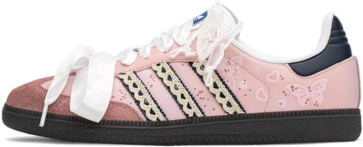 【客製運動鞋】 adidas originals Samba FZBB 戀人主題 蝴蝶精靈 趣味可愛 甜美百搭 低筒 板鞋 男女同款 粉藍 Order 【客製運動鞋】 adidas originals Samba FZBB 戀人主題 蝴蝶精靈 趣味可愛 甜美百搭 低筒 板鞋 男女同款 粉藍