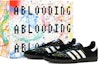 Order 【客製化球鞋】adidas originals Samba ABLOODING 繽紛夏日系列 非規則隨機濺墨 多彩 清新簡約 低筒 板鞋 兼具男女 黑色