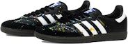 Purchase 【客製化球鞋】adidas originals Samba ABLOODING 繽紛夏日系列 非規則隨機濺墨 多彩 清新簡約 低筒 板鞋 兼具男女 黑色
