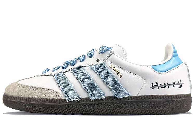 Order [Custom Shoes] adidas Originals Samba 'Cowbusy White-Blue'