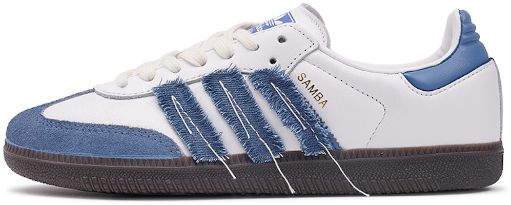 아디다스 삼바 "데님 스티치" (커스텀) IG1024(TeamI-男女同款牛仔缝纫K蓝白) Buy 아디다스 삼바 "데님 스티치" (커스텀) IG1024(TeamI-男女同款牛仔缝纫K蓝白)