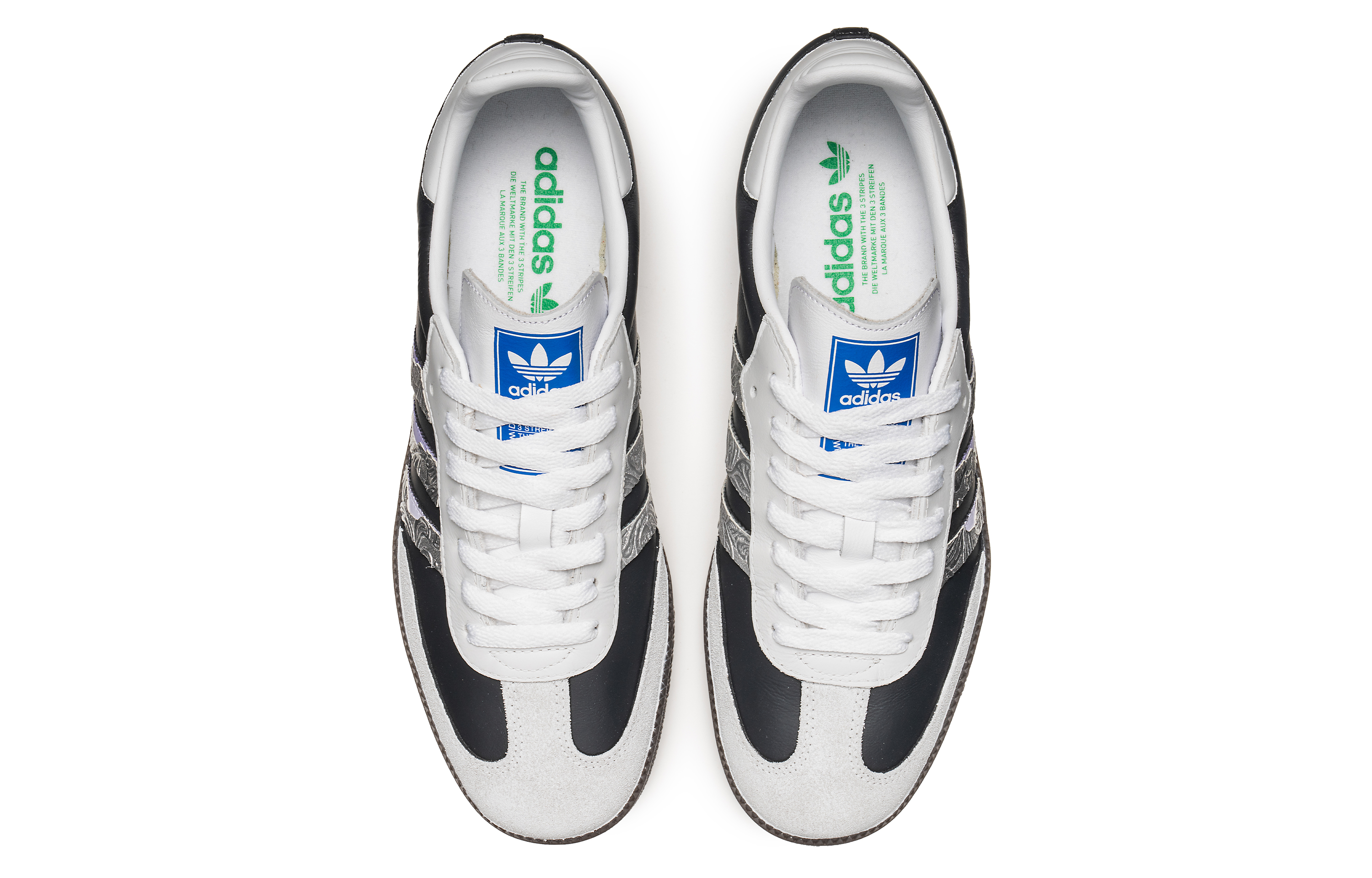 Purchase 【訂製球鞋】adidas originals Samba G 灰色系列 摩登薇境 哥德風銀翼殺手 低筒 球鞋 男女同款 黑銀