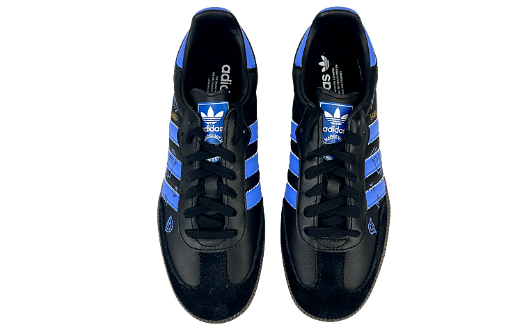 Purchase [定制鞋] 阿迪达斯三叶草 Samba '雾蓝' B75807(Team40-男女款开学季蓝黑)