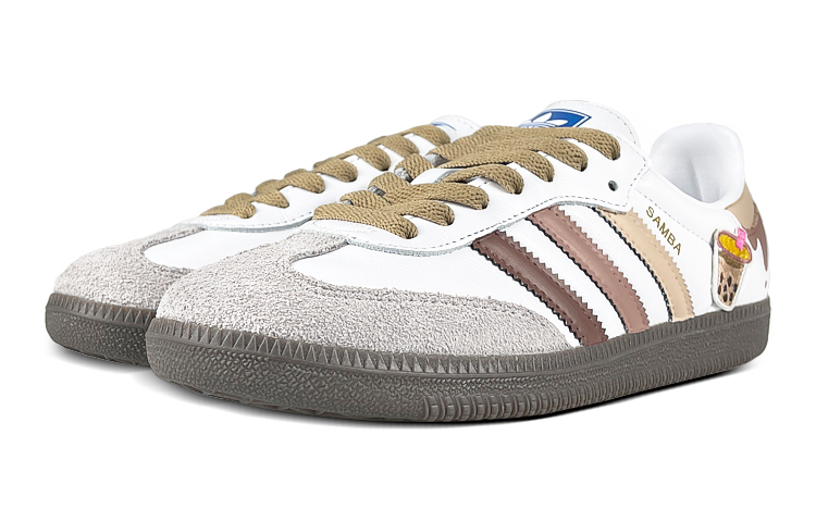 Lookbook [Sepatu Custom] adidas Originals Samba 'Teh Boba Mutiara' B75806(Team47-男女渐变奶茶)