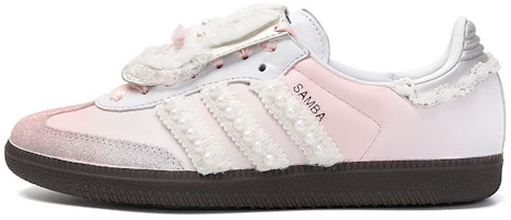 【訂製球鞋】adidas originals Samba 粉兔伯爵 琥珀 織物合成皮 甜美 清新 休閒百搭 防滑耐磨輕便 低筒 板鞋 男女同款 白粉 Order 【訂製球鞋】adidas originals Samba 粉兔伯爵 琥珀 織物合成皮 甜美 清新 休閒百搭 防滑耐磨輕便 低筒 板鞋 男女同款 白粉
