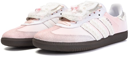 【訂製球鞋】adidas originals Samba 粉兔伯爵 琥珀 織物合成皮 甜美 清新 休閒百搭 防滑耐磨輕便 低筒 板鞋 男女同款 白粉 Shop 【訂製球鞋】adidas originals Samba 粉兔伯爵 琥珀 織物合成皮 甜美 清新 休閒百搭 防滑耐磨輕便 低筒 板鞋 男女同款 白粉