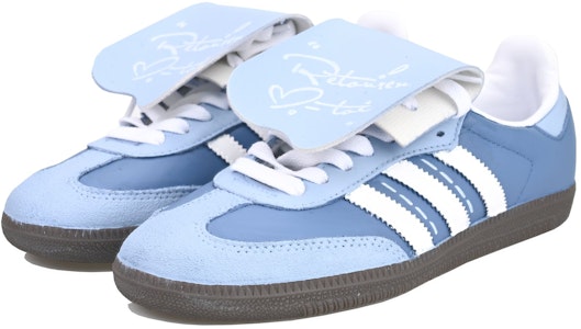 【訂製球鞋】adidas originals Samba 還我蔚藍 低筒 滑板鞋 男女同款 淺藍 Shop 【訂製球鞋】adidas originals Samba 還我蔚藍 低筒 滑板鞋 男女同款 淺藍