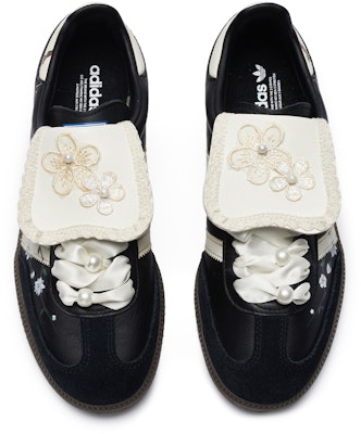 아디다스 오리지널스 삼바 '위란 레이스 블랙 화이트' 커스텀 슈즈 B75807(Team80-男女同款玉兰缀枝头) Purchase 아디다스 오리지널스 삼바 '위란 레이스 블랙 화이트' 커스텀 슈즈 B75807(Team80-男女同款玉兰缀枝头)