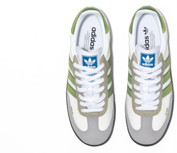 【訂製球鞋】adidas originals Samba系列 OG 禁止香蕉綠 輕鬆腳感 潮流百搭 低筒 板鞋 男女同款 灰綠 Shop 【訂製球鞋】adidas originals Samba系列 OG 禁止香蕉綠 輕鬆腳感 潮流百搭 低筒 板鞋 男女同款 灰綠