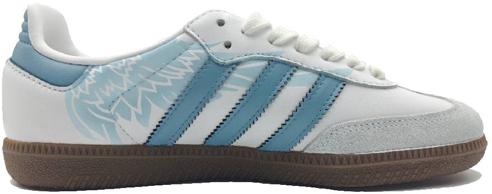 【訂製球鞋】adidas originals Samba OG 螢火森林 天空之翼 小眾清新 低筒 板鞋 男女同款 藍白 Lookbook 【訂製球鞋】adidas originals Samba OG 螢火森林 天空之翼 小眾清新 低筒 板鞋 男女同款 藍白