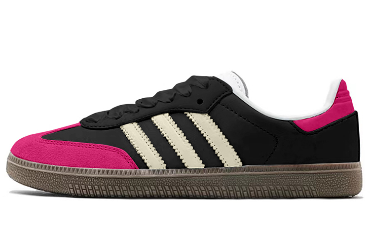 Buy 定制鞋款 阿迪达斯三叶草 Samba OG 荧光粉黑配色 B75806(TeamY-男女款荧光Y2K粉黑)