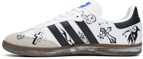【定制球鞋】adidas originals Samba OG 哥德風主題塗鴉 手繪風 低幫 板鞋 男女同款 黑白灰 Lookbook 【定制球鞋】adidas originals Samba OG 哥德風主題塗鴉 手繪風 低幫 板鞋 男女同款 黑白灰