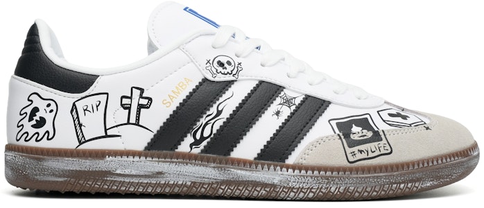 아디다스 삼바 OG '고딕 그라피티' 커스텀 슈즈 B75806(Team35-十字架主题涂鸦) Shop 아디다스 삼바 OG '고딕 그라피티' 커스텀 슈즈 B75806(Team35-十字架主题涂鸦)