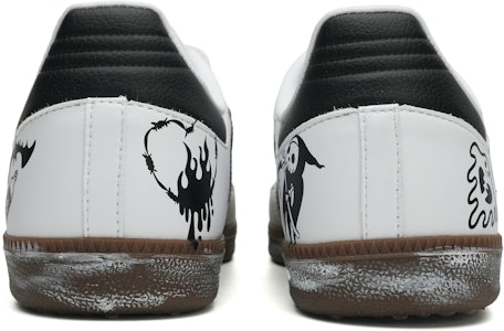 아디다스 삼바 OG '고딕 그라피티' 커스텀 슈즈 B75806(Team35-十字架主题涂鸦) Details for 아디다스 삼바 OG '고딕 그라피티' 커스텀 슈즈 B75806(Team35-十字架主题涂鸦)