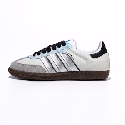 【定制運動鞋】adidas originals Samba系列 OG 天際之境 輕鬆腳感 潮流百搭 低筒 帆布鞋 男女同款 灰銀 Buy 【定制運動鞋】adidas originals Samba系列 OG 天際之境 輕鬆腳感 潮流百搭 低筒 帆布鞋 男女同款 灰銀