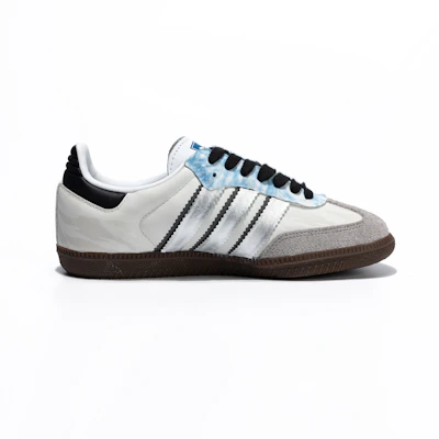 【定制運動鞋】adidas originals Samba系列 OG 天際之境 輕鬆腳感 潮流百搭 低筒 帆布鞋 男女同款 灰銀 Order 【定制運動鞋】adidas originals Samba系列 OG 天際之境 輕鬆腳感 潮流百搭 低筒 帆布鞋 男女同款 灰銀