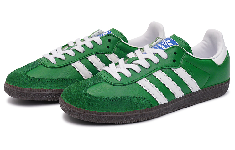Lookbook [Zapatos Personalizados] adidas Originals Samba OG 'Praderas Verdes' IG1024(TeamI-男女同款绿茵K白绿)