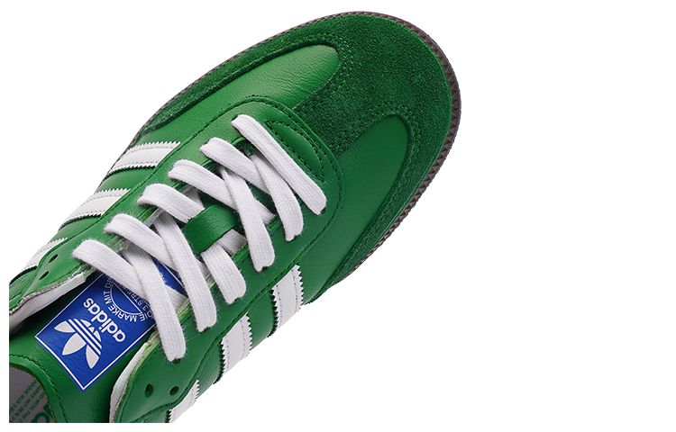 Shop [Zapatos Personalizados] adidas Originals Samba OG 'Praderas Verdes' IG1024(TeamI-男女同款绿茵K白绿)