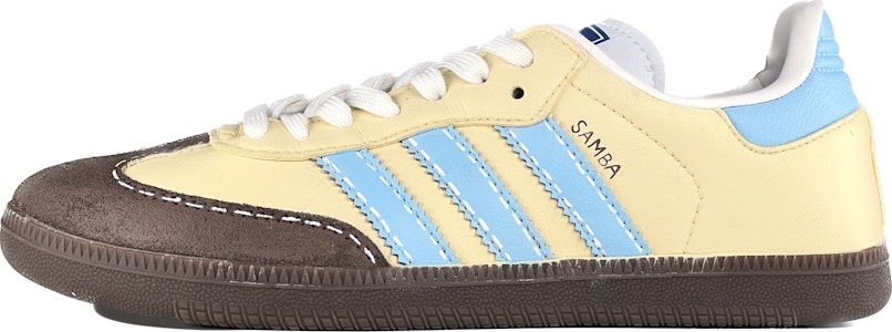 【定制球鞋】adidas originals Samba OG 機械魔靈 布丁餅乾 小眾舒適 耐磨 低幫 板鞋 男女同款 黃色 Buy 【定制球鞋】adidas originals Samba OG 機械魔靈 布丁餅乾 小眾舒適 耐磨 低幫 板鞋 男女同款 黃色