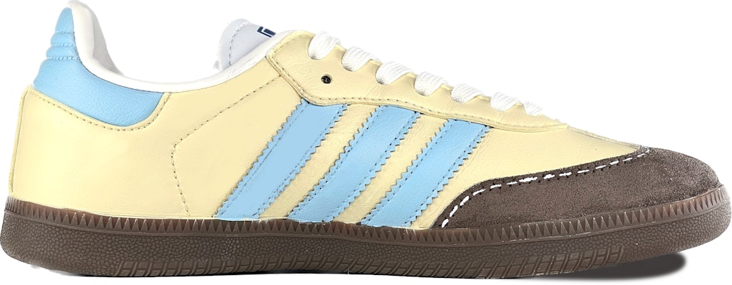 【定制球鞋】adidas originals Samba OG 機械魔靈 布丁餅乾 小眾舒適 耐磨 低幫 板鞋 男女同款 黃色 Order 【定制球鞋】adidas originals Samba OG 機械魔靈 布丁餅乾 小眾舒適 耐磨 低幫 板鞋 男女同款 黃色