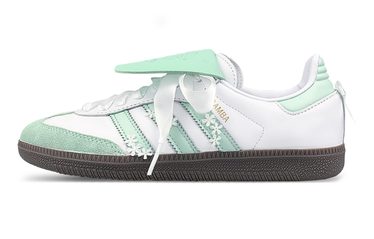 Buy [Kasot Custom] adidas Originals Samba OG 'Mint Meadow' B75806(Team116-绿花朵双鞋舌)