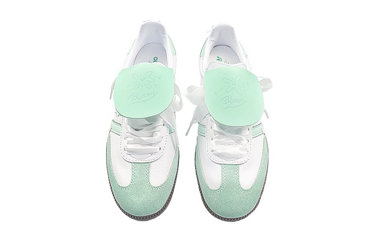 Purchase [Kasot Custom] adidas Originals Samba OG 'Mint Meadow' B75806(Team116-绿花朵双鞋舌)