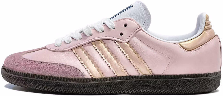 【定制球鞋】adidas originals Samba OG 月下芭蕾 初一文化 復古高級 防滑耐磨 低幫 板鞋 男女同款 香檳金 Buy 【定制球鞋】adidas originals Samba OG 月下芭蕾 初一文化 復古高級 防滑耐磨 低幫 板鞋 男女同款 香檳金