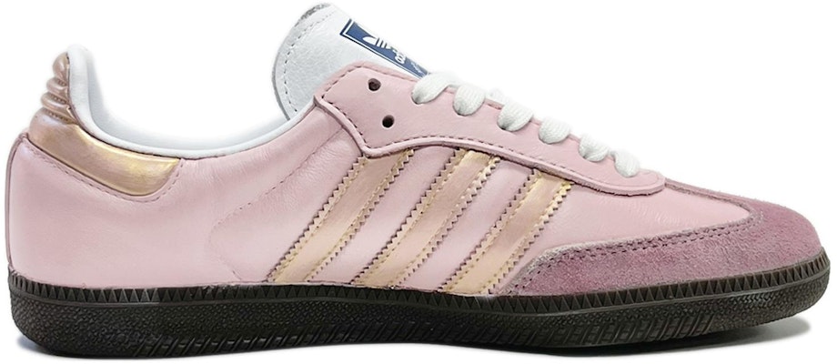 【定制球鞋】adidas originals Samba OG 月下芭蕾 初一文化 復古高級 防滑耐磨 低幫 板鞋 男女同款 香檳金 Order 【定制球鞋】adidas originals Samba OG 月下芭蕾 初一文化 復古高級 防滑耐磨 低幫 板鞋 男女同款 香檳金