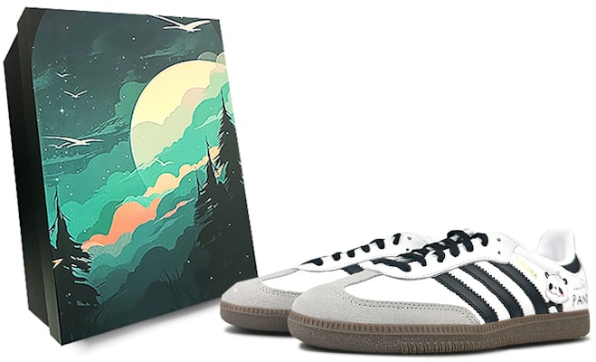 아디다스 오리지널 삼바 OG '판다 팩' 커스텀 슈즈 B75806(Team76-熊猫圆滚滚S-BOX) Buy 아디다스 오리지널 삼바 OG '판다 팩' 커스텀 슈즈 B75806(Team76-熊猫圆滚滚S-BOX)