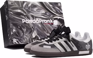 Buy 【訂製球鞋】 adidas originals SAMBA OG 熊貓惡作劇 摩登薇境 灰色系 芭蕾 防滑耐磨 低筒 板鞋 男女同款 黑灰