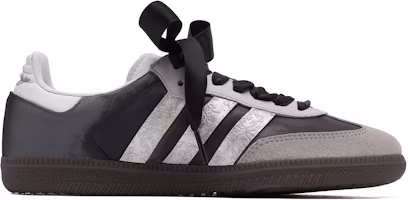 Lookbook 【訂製球鞋】 adidas originals SAMBA OG 熊貓惡作劇 摩登薇境 灰色系 芭蕾 防滑耐磨 低筒 板鞋 男女同款 黑灰