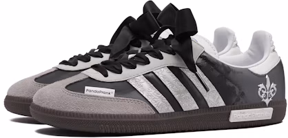 Shop 【訂製球鞋】 adidas originals SAMBA OG 熊貓惡作劇 摩登薇境 灰色系 芭蕾 防滑耐磨 低筒 板鞋 男女同款 黑灰